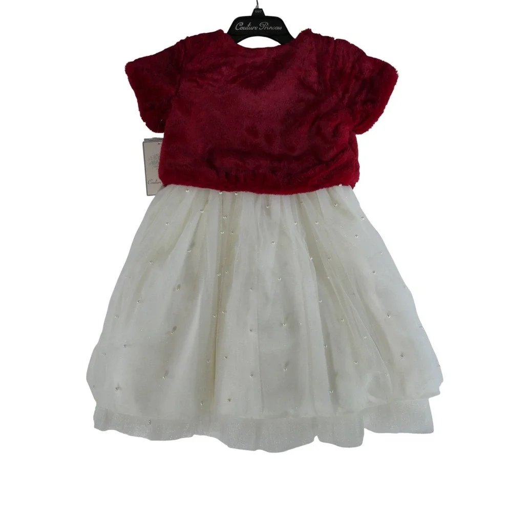 Couture Princess 2 PC Set Girls Size 6X/7 Model CP47776FR –‎ Dress & Overlay